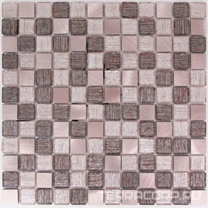 Мозаика Bonaparte Мозаика стеклянная Trend Bronze (23x23x4) 30x30 Комбинированный 