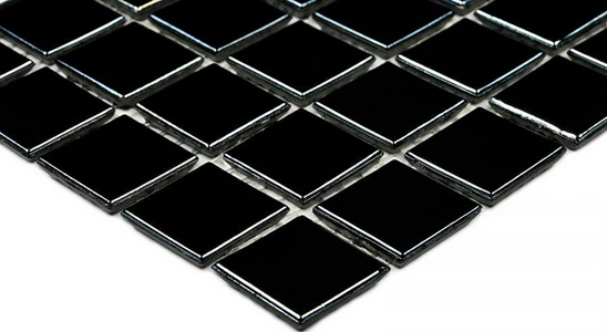 Мозаика Bonaparte Мозаика стеклянная Black Light  (20x20x4) 32,7x32,7 Комбинированный 