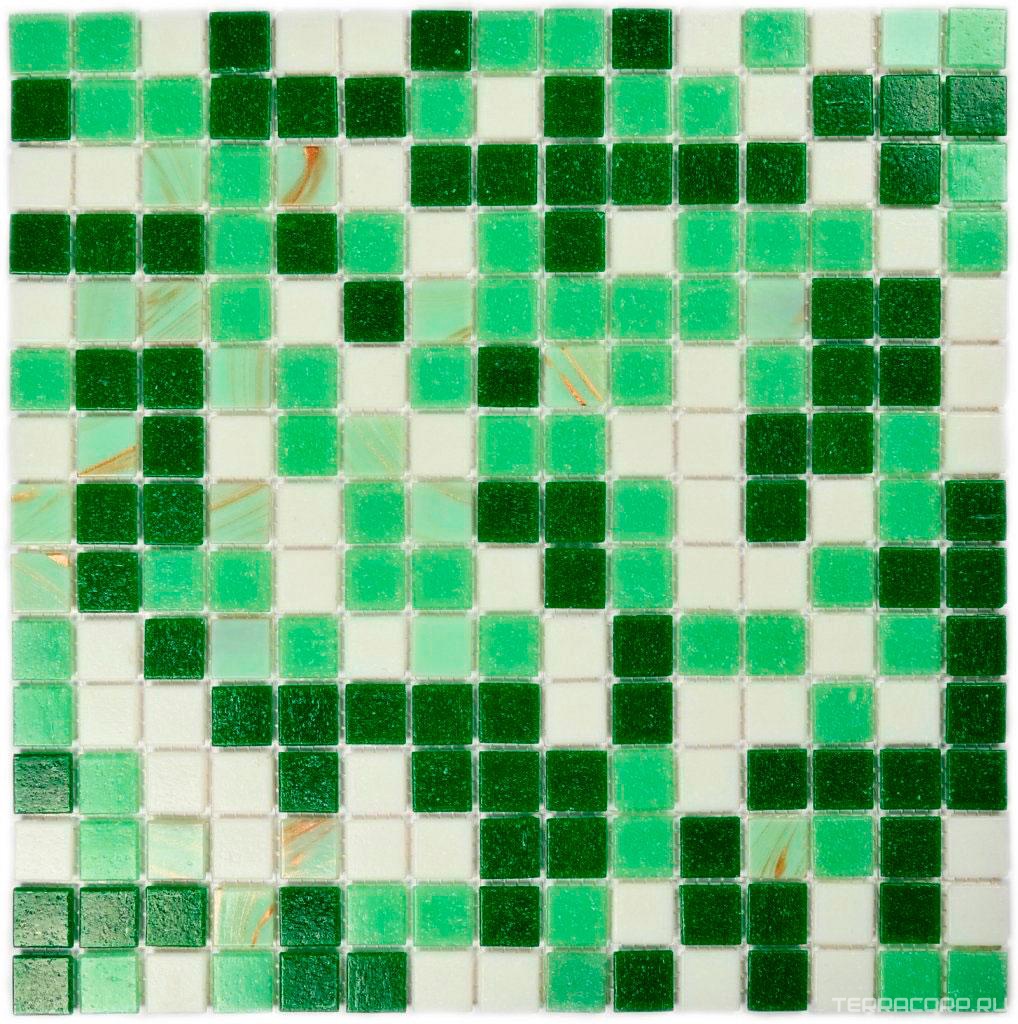 Мозаика Bonaparte Мозаика стеклянная Grass (20x20x4) 32,7x32,7 Комбинированный, фото 3