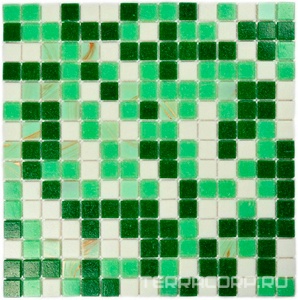 Мозаика Bonaparte Мозаика стеклянная Grass  (20x20x4) 32,7x32,7 Комбинированный 