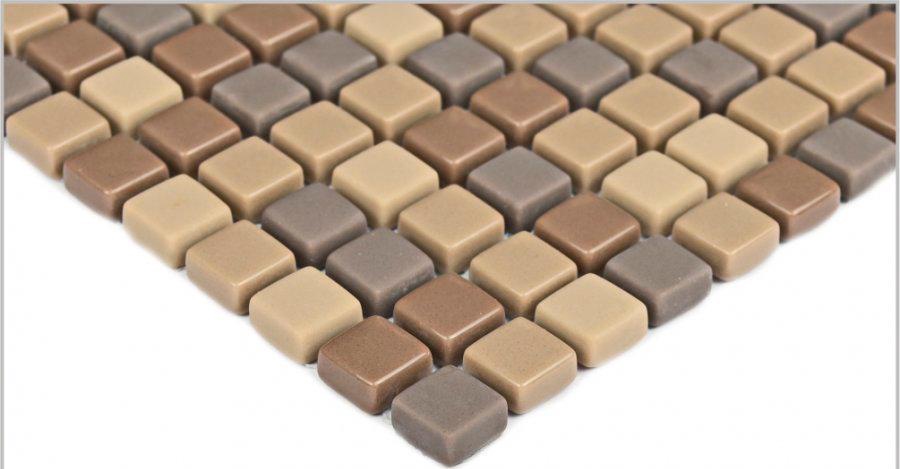 Мозаика Bonaparte Мозаика стеклянная Crema (12x12x6) 31,5x31,5 Комбинированный, фото 4