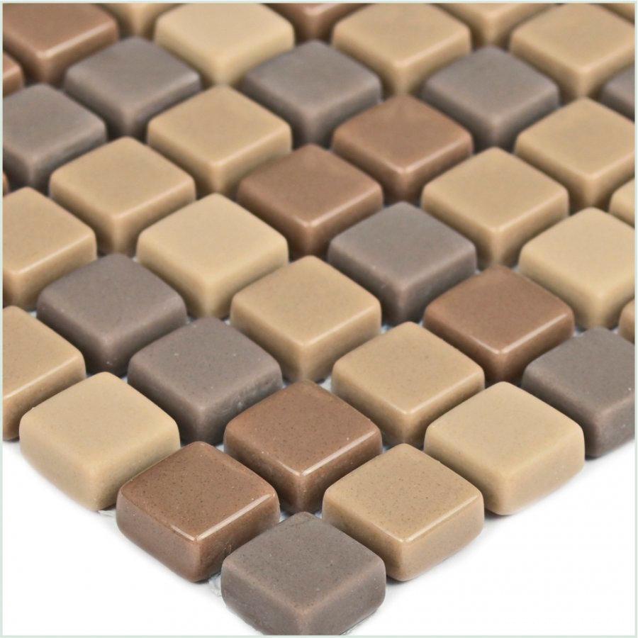 Мозаика Bonaparte Мозаика стеклянная Crema (12x12x6) 31,5x31,5 Комбинированный, фото 5