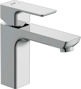 Смеситель для раковины, донный клапан click clack в комплекте, цв.хром Cersanit geo 63039