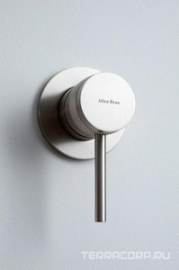 Смеситель для раковины, встраиваемый в стену, излив 195мм, встраив.часть в компл., (цв.браш.никель),  Allen Brau Priority 5.31030-BN