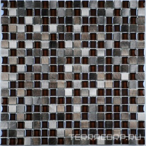 Мозаика Спектр-М Микс стекло Мозаика из стекла на сетке SK10-194 30x30 Комбинированный 