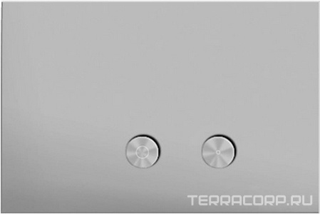 Кнопка двойного смыва, для инсталляции д/унитаза сочетается с GEBERIT SIGMA8, SIGMA12, (цв. блестящая натуральная сталь),  ZZ Fantini Nostromo 91 38 8402