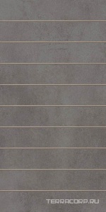 Керамическая плитка Kerama Marazzi Мирабо Декор чипсет  серый тёмный матовый обрезной 30x60 Серый 