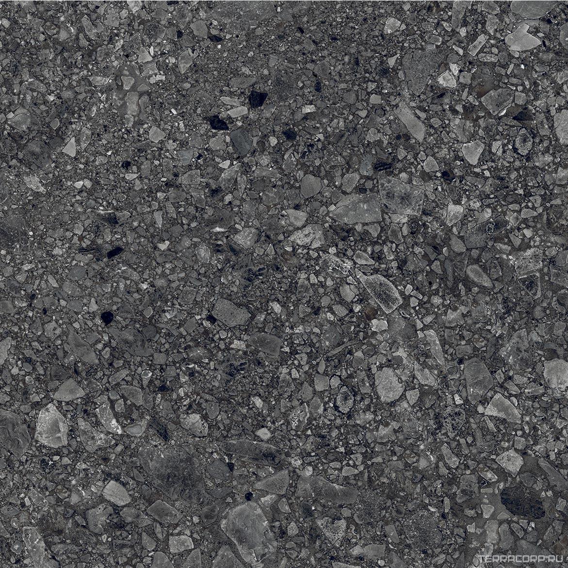 Керамогранит Alpas 2 CM Outdoor Terrazo Nero 2 cm 60x60 Черный, фото 4