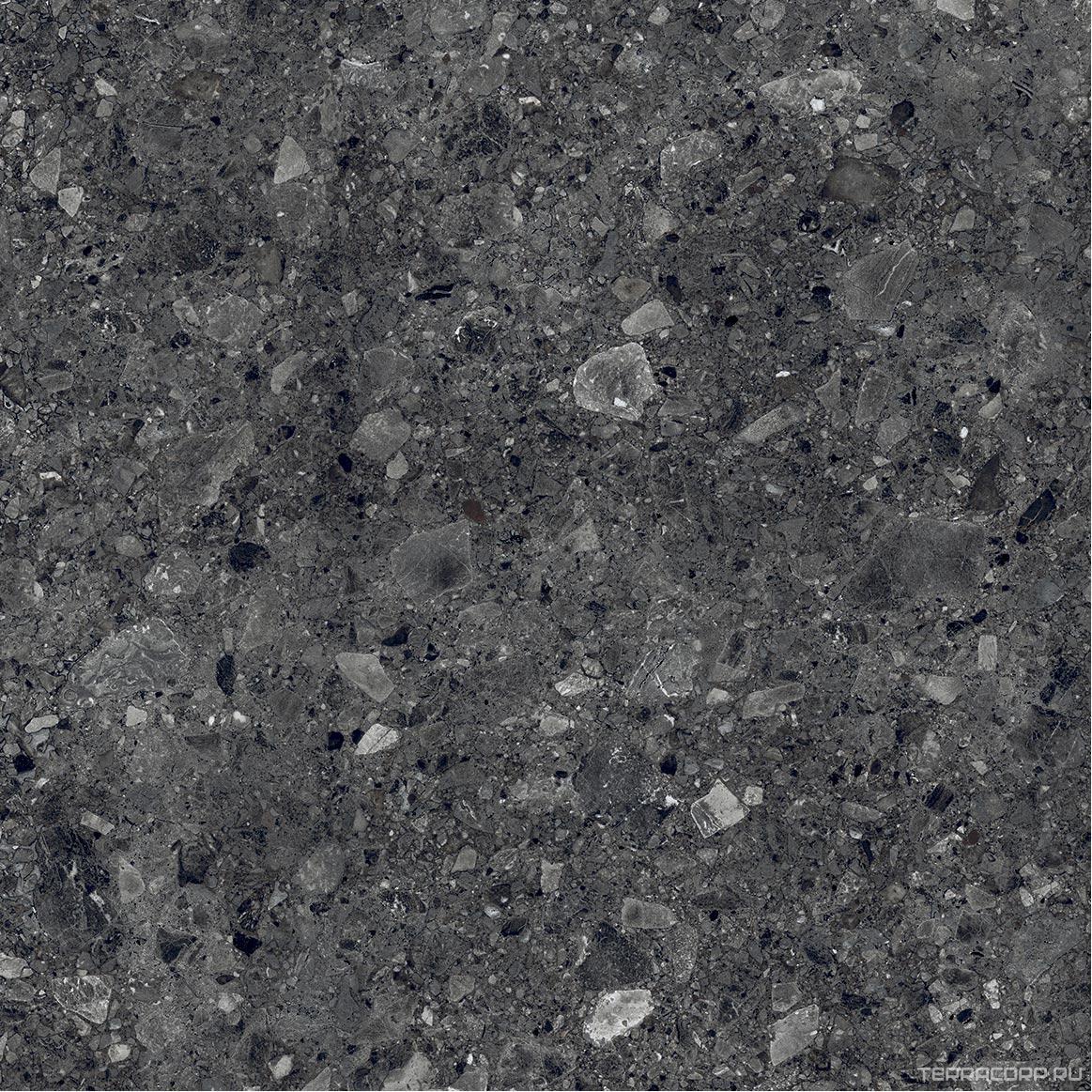 Керамогранит Alpas 2 CM Outdoor Terrazo Nero 2 cm 60x60 Черный, фото 3