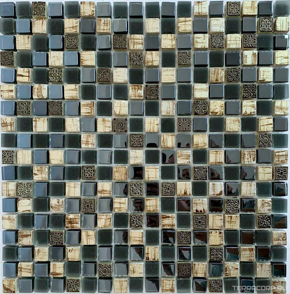 Мозаика Спектр-М Микс стекло Мозаика из стекла на сетке SK10-214 30x30 Комбинированный, фото 3