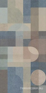 Керамическая плитка Kerama Marazzi Чементо Декор  1 матовый обрезной 30x60 Комбинированный 