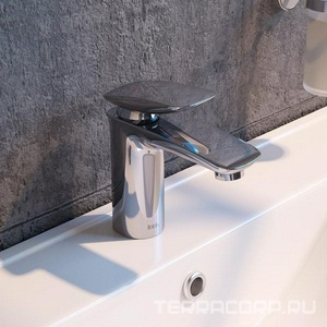 Смеситель для раковины, без донного клапана, цв. хром ZZ Iddis stone STOSB00i01