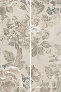 Керамическая плитка Kerama Marazzi Александрия Панно  беж светлый (из 4 частей 20х30) 40x60 Бежевый 