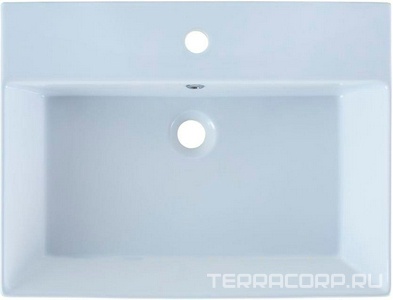 Раковина-столешница 60 см (без тумбы не продается), цв белый Aquanet Бруклин 198206