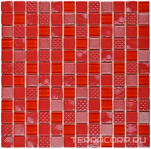 Мозаика Bonaparte Мозаика стеклянная Aster  (23x23x6)  30x30 Комбинированный 