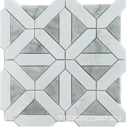 Мозаика из камня на сетке М20-393-Р ZZ 30.5x30.5