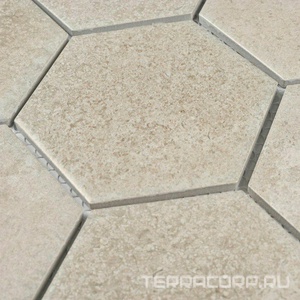 Мозаика Bonaparte Мозаика керамогранитная Agate Beige 25,6x29,5 Комбинированный 