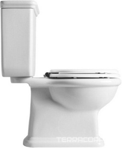 Бачок "Низкий" с крышкой, для чаши унитаза, подвод воды снизу справа, БЕЗ механизма смыва арт.D 25 хх,  ZZ Simas Lante LA09