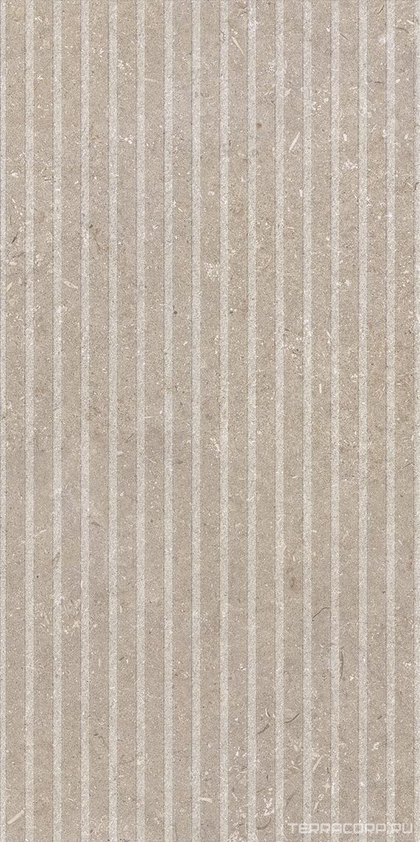 Керамогранит Dado Ceramica Shellstone Taupe Rigat-One 3 D 60x120 Серый, фото 3
