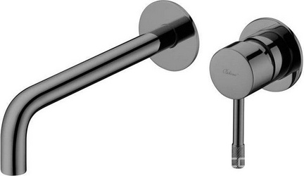 Смеситель для раковины UNO Shine Gun Metall С ВНУТРЕННЕЙ ЧАСТЬЮ, цв. черный, ZZ