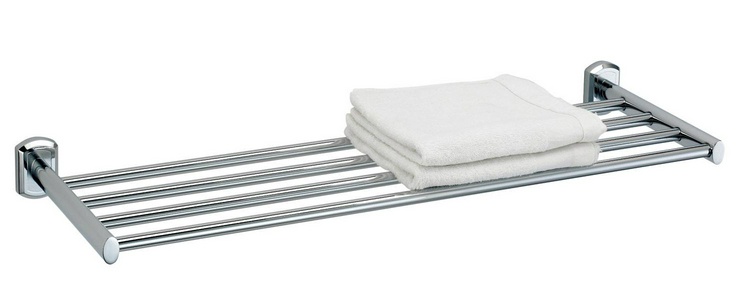 Полка для полотенец 64 см, крепеж в комплекте, хром ZZ Wasserkraft oder K-3011