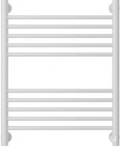 Полотенцесушитель "+" 600x500 мм, прямой, подключ. 3/4, комплектующие в комплекте, цвет белый, ZZ Сунержа Богема 12-0220-6050