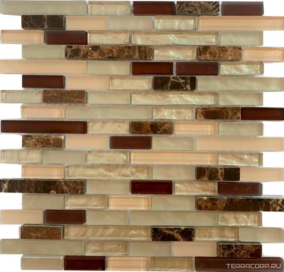 Мозаика Спектр-М Микс стекло Мозаика из стекла на сетке SK10-205 30x30 Комбинированный, фото 3