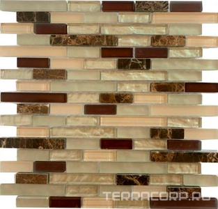 Мозаика Спектр-М Микс стекло Мозаика из стекла на сетке SK10-205 30x30 Комбинированный 