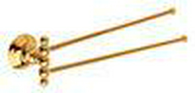 Полотенцедержатель двойной поворотный 414мм, (цв. золото),  ZZ Nicolazzi Classica 1482 GO