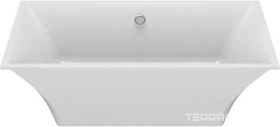 Ванна отдельностоящая из искусственного камня Good Door Мадрид 170x80 см, перелив по центру, БЕЗ слива-перелива, цв. белый, ZZ