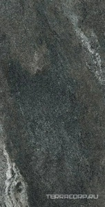 Керамогранит Zerde Etna  dark grey рельеф 30x60 Серый 