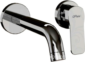 Смеситель для раковины, встраиваемый в стену, излив 195мм, (цв.хром), Viva Style ZZ