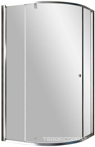 Душевой уголок -100 профиль-белый, стекло - прозрачное, без поддона ZZ Ravak PSKK3 376AA100Z1