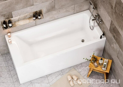 Акриловая ванна EASY 170х80x45 см прямоугольная (БЕЗ монтажного комплекта и панели) ZZ Roca Easy ZRU9307624