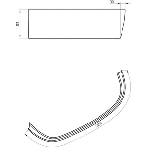 Передняя панель  левая Ravak Love Story II CZ75100A00