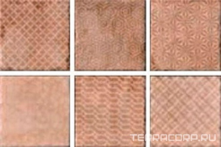 Керамогранит Fioranese Heritage Deco Mini Beige 15.25x15.25 Бежевый 