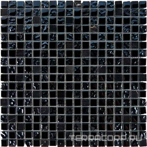 Мозаика Мастера Керамики Glass 714 из мрамора и стекла (чип 15x15) 30х30 n/a 
