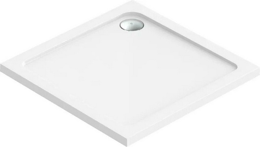 Поддон  90*90, плоский, литьевой мрамор, без сифона ZZ Bas Форум ПН00050