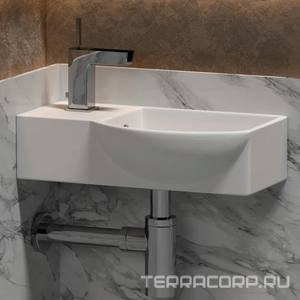 Умывальник  40 подвесной прямоугольный 400х200х120 мм (чаша справа, отверстие под смеситель слева), цв. белый ZZ Ceramica Nova Element CN6039R