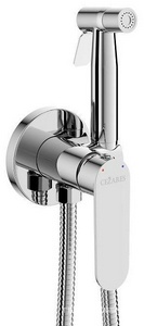 Смеситель совмещённый с гигиеническим душем, готовый комплект: лейка, шланг 120см., скрытая часть, (цв.хром),  ZZ Cezares Stylus STYLUS-DIF-01