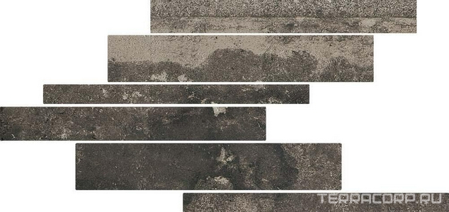 Керамогранит Florim La Roche di Rex La Roche Mud. Mod. Listello Sfalsato Mix 21x40 Серый 