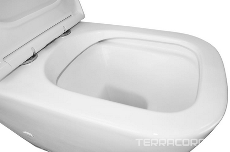 Унитаз-компакт  напольный, безободковый, крышка-сиденье с микролифтом в компл, цв. белый ZZ Azario Mirada AZ-1288A