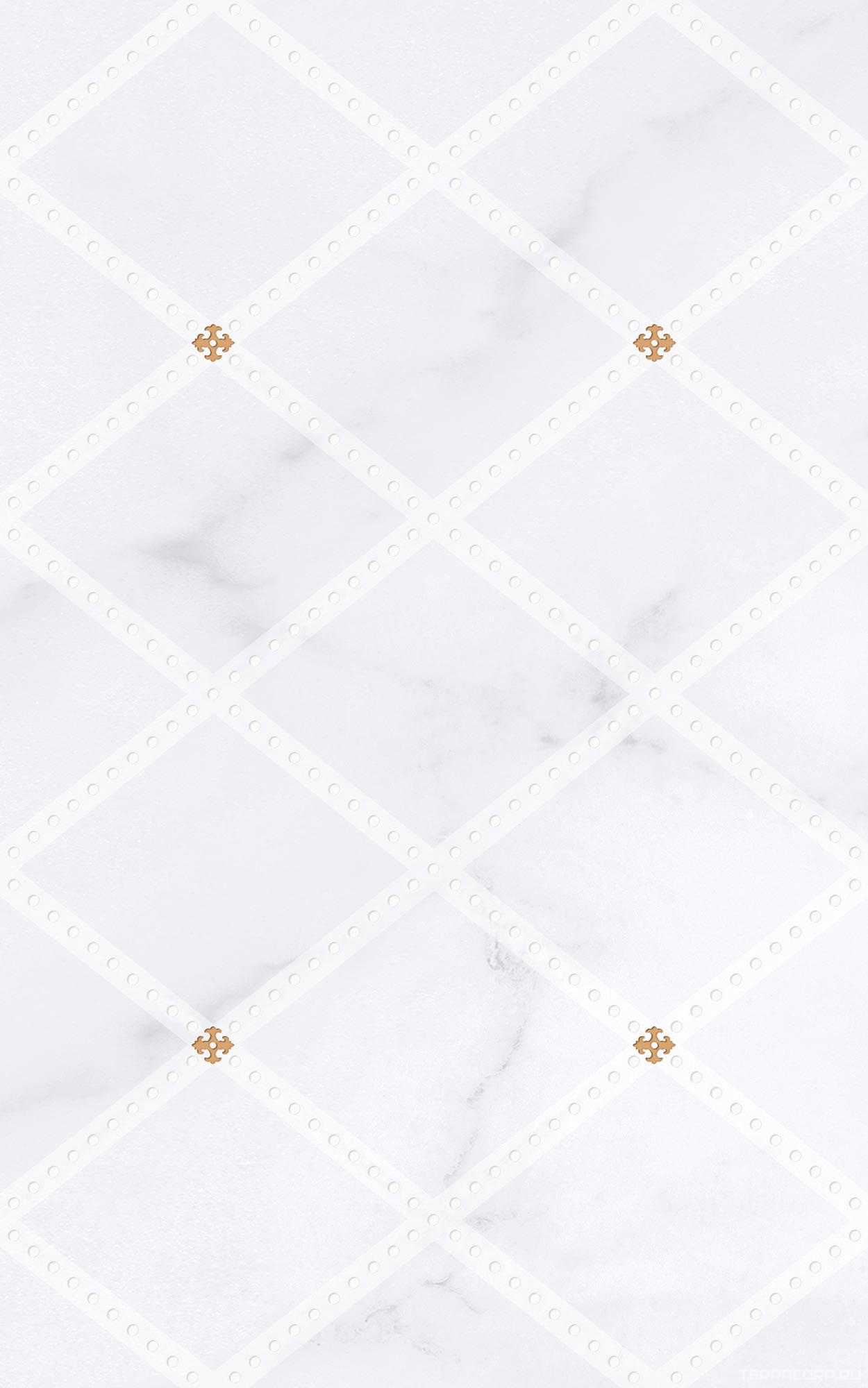 Керамическая плитка Gracia ceramica Милана св декор 02 25x40 Белый, фото 3