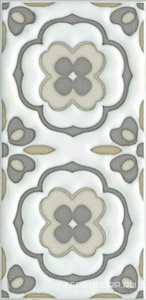 Керамическая плитка Kerama Marazzi Клемансо Декор  орнамент 7.4х15 Комбинированный 
