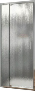 Дверь для душа в нишу, 800-900хh1900мм, распашная с неподв.сегментом, правая/левая, (стекло 6мм, шиншила, фурн.цв.хром),  ZZ Vincea Intra VDP-1I8090CH