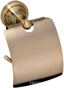 Держатель для т/б, с крышкой, (цв.бронза),  ZZ Bemeta Retro 144112017