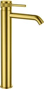 Смеситель для раковины, Высокий, без д/к, (цв.золото браш.),  ZZ Allen Brau Priority 5.31A02-GB