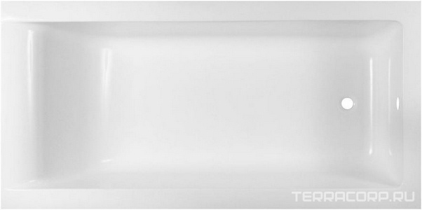 Ванна BRIGHT STONE 180х70 искcусств. мрамор, без ножек и сифона ZZ Aquanet Bright 338574