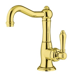 Смеситель для раковины на 1 отв. с  д/к (цв. англ.золото/ручки El Capitan),  ZZ Nicolazzi Cinquanta 3452 GF 75C