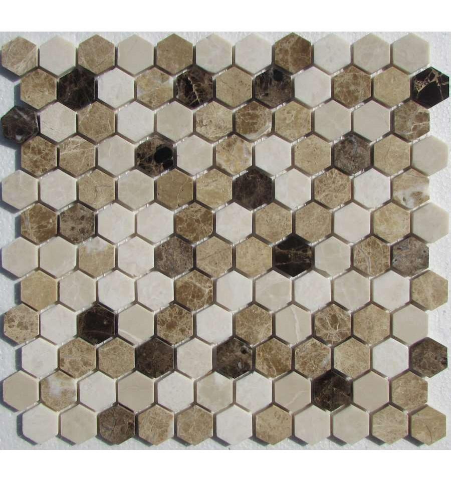 Мозаика Спектр-М Натуральный камень Мозаика из камня на сетке X21-008-P 29.5x28 Комбинированный, фото 3